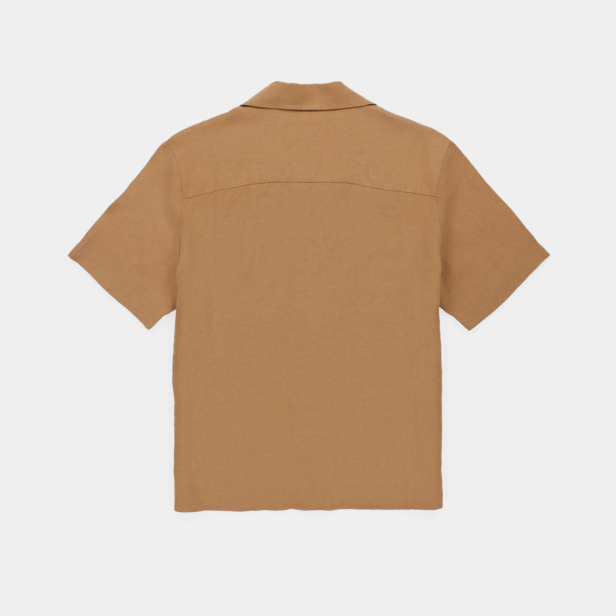 Short Sleeve Linen Camp Shirt
