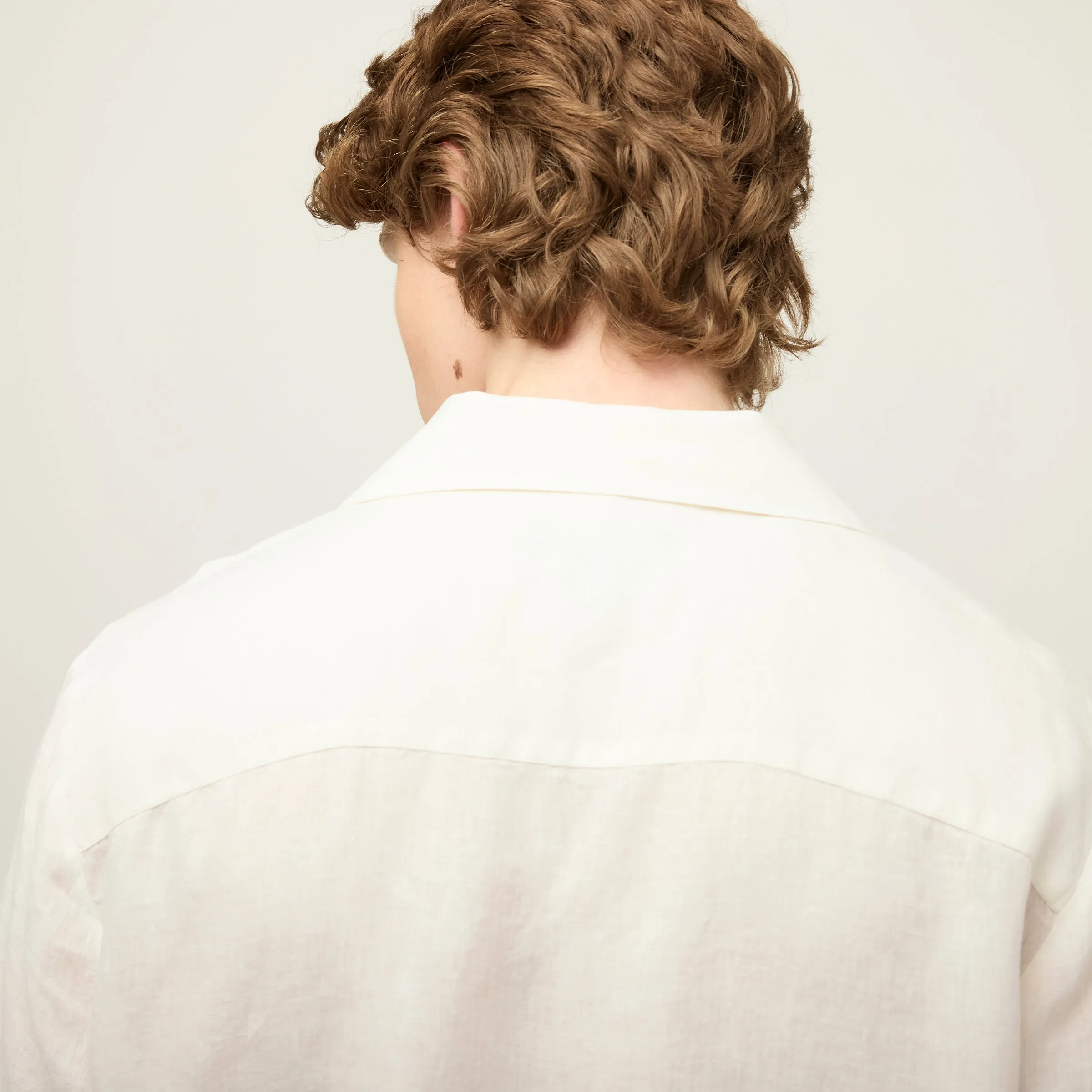 Short Sleeve Linen Camp Shirt