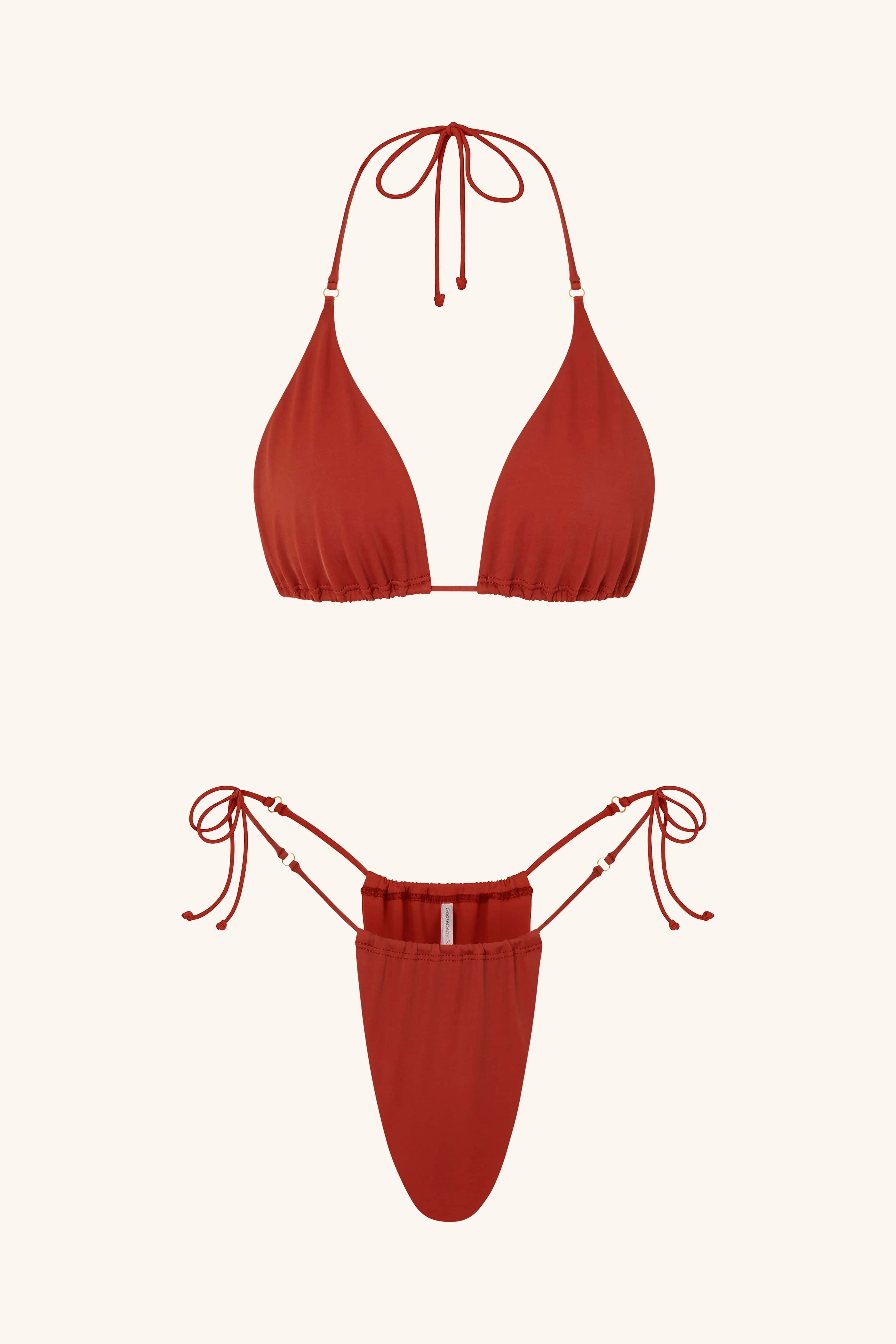Side Tie Bikini Briefs Cerulean