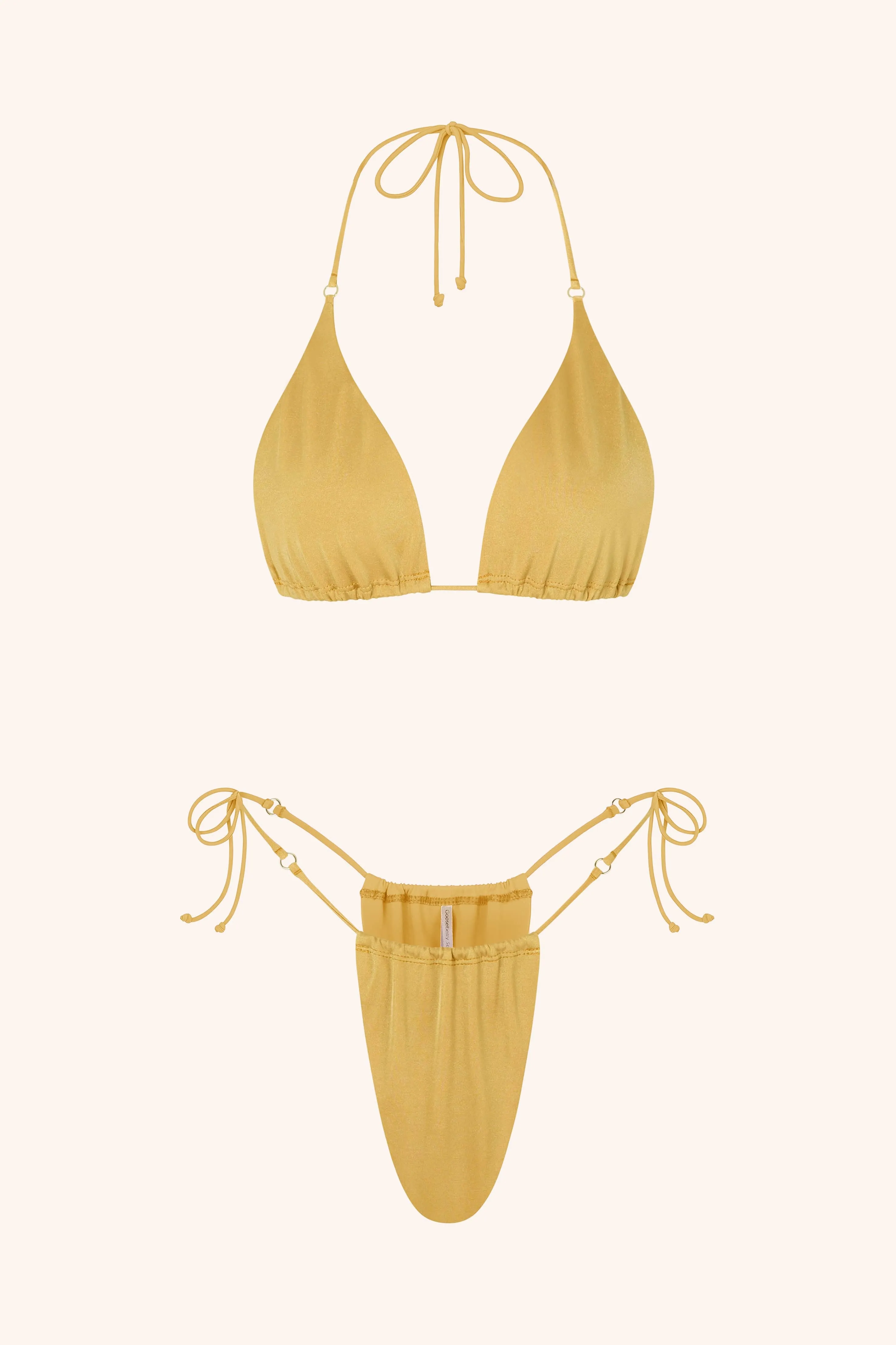 Side Tie Bikini Briefs Cerulean