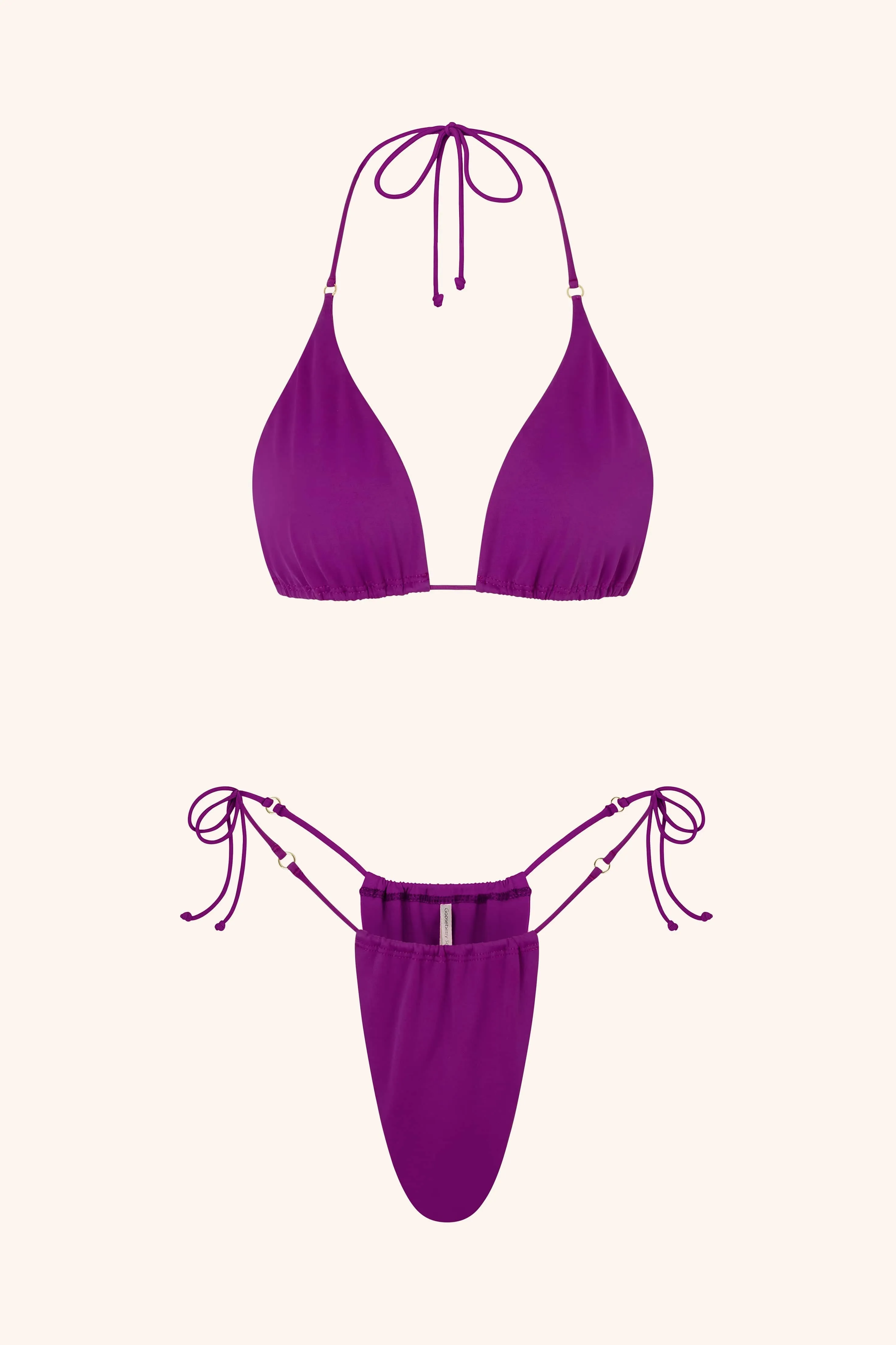 Side Tie Bikini Briefs Cerulean