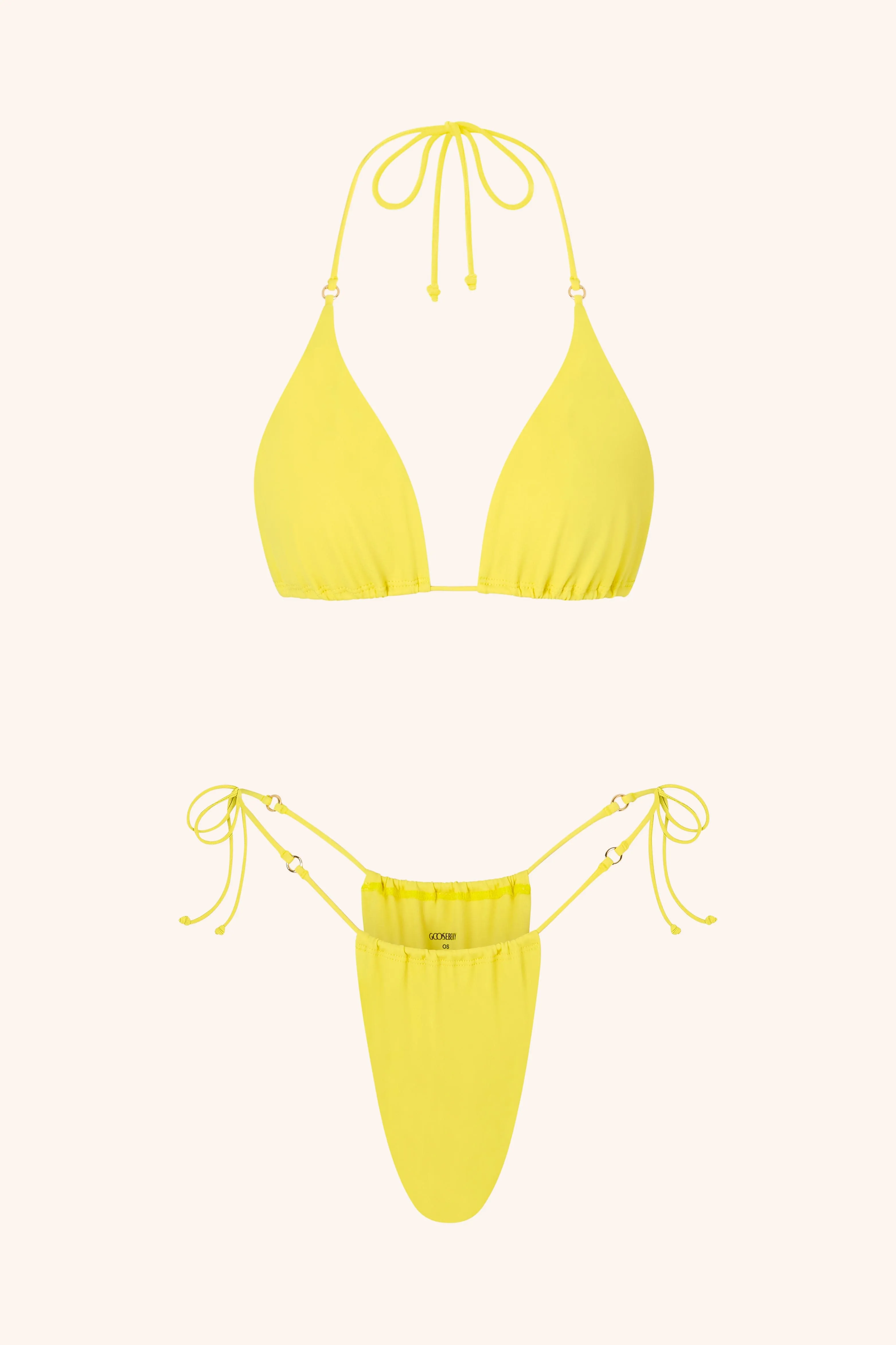 Side Tie Bikini Briefs Cerulean