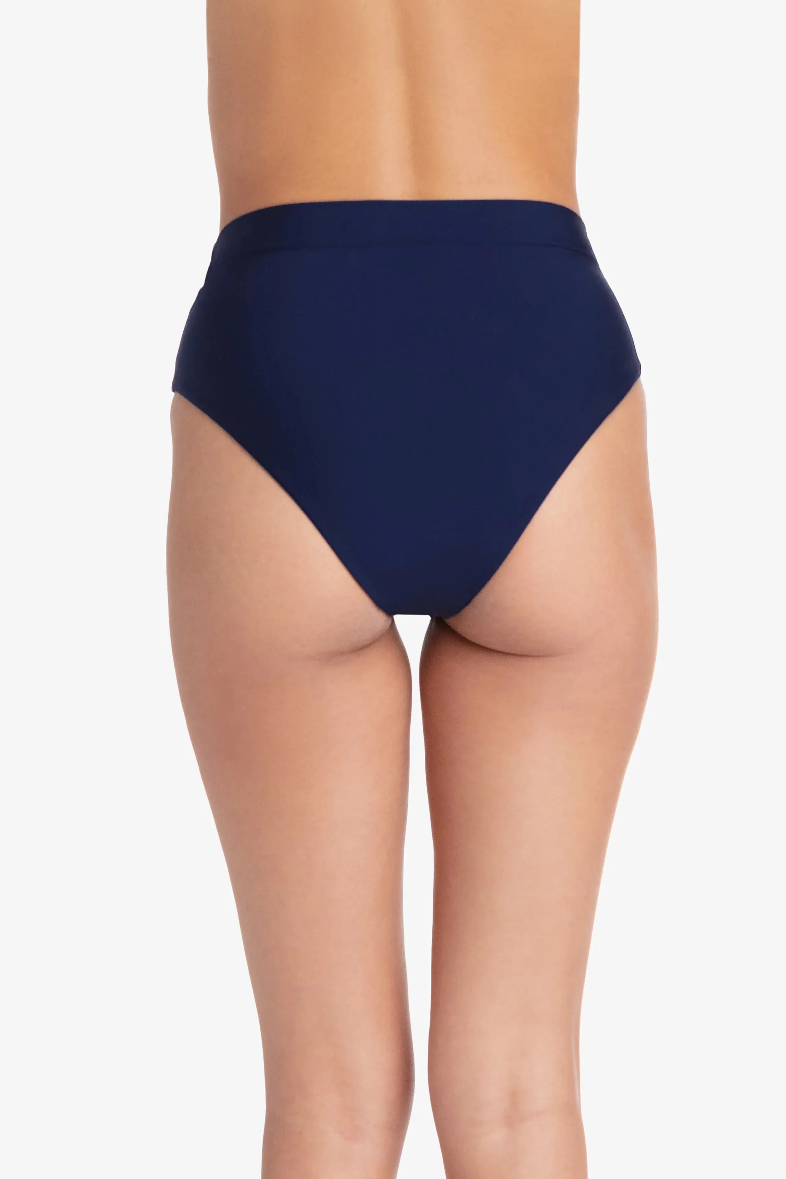 Soft Band High Waist Bottom  |  Navy