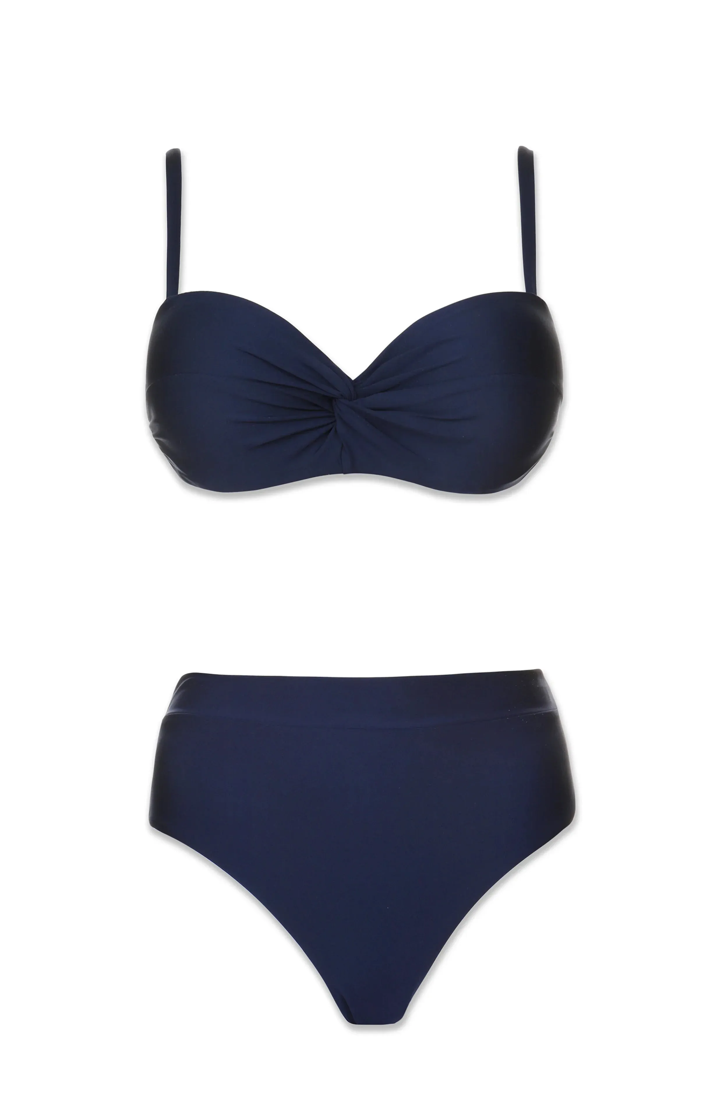 Soft Band High Waist Bottom  |  Navy