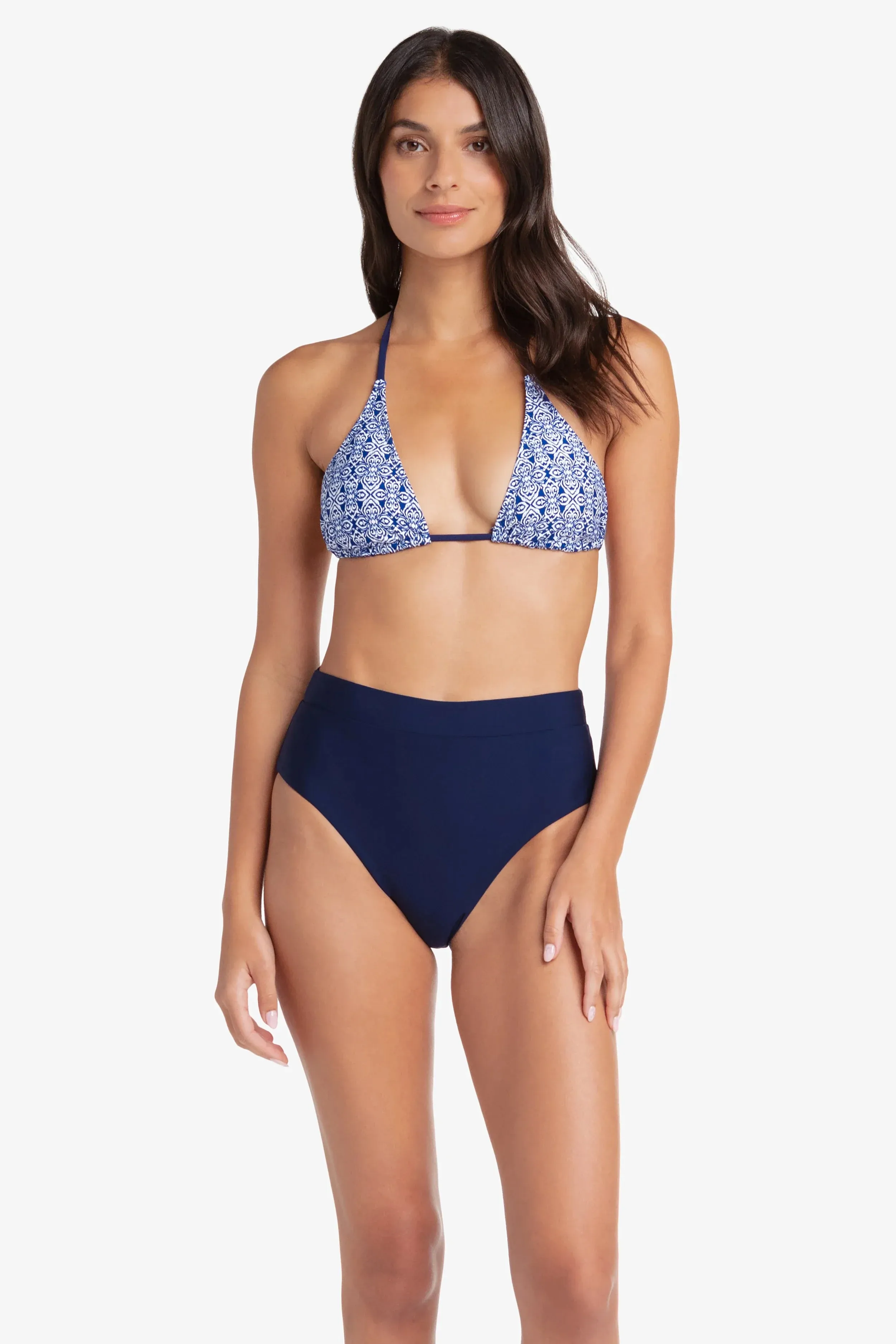 Soft Band High Waist Bottom  |  Navy