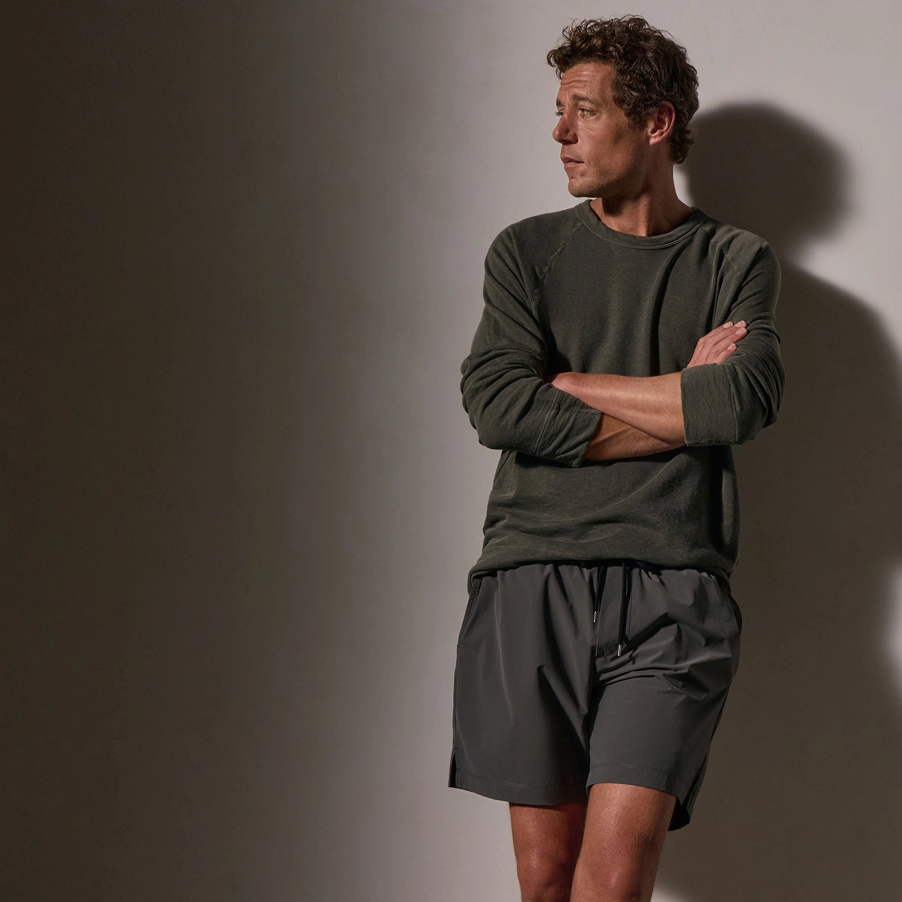 Split Hem Boardshort - Granite