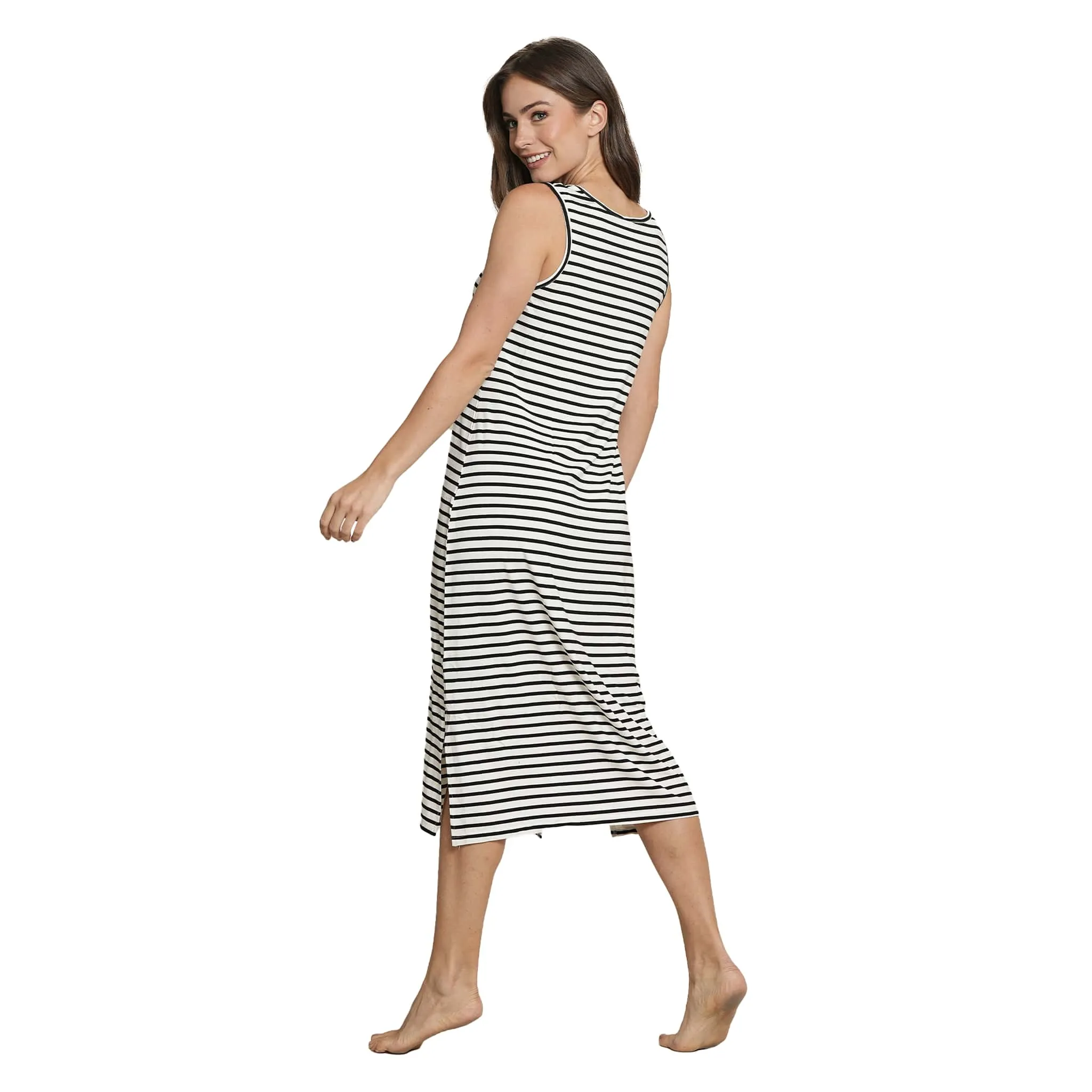 STRIPED MAXI DRESS