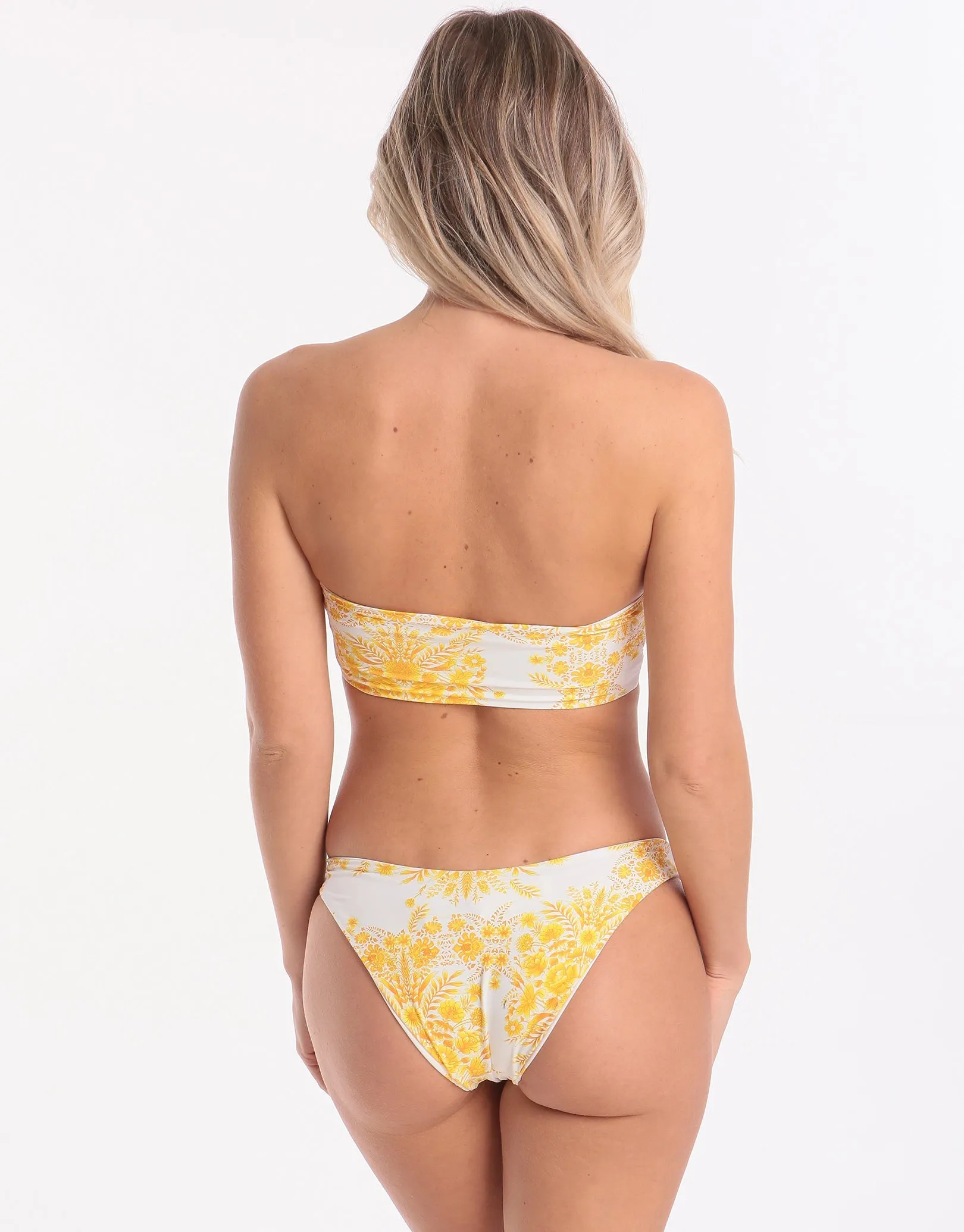 Sunflower High Cut Bikini Bottom - Buttercup