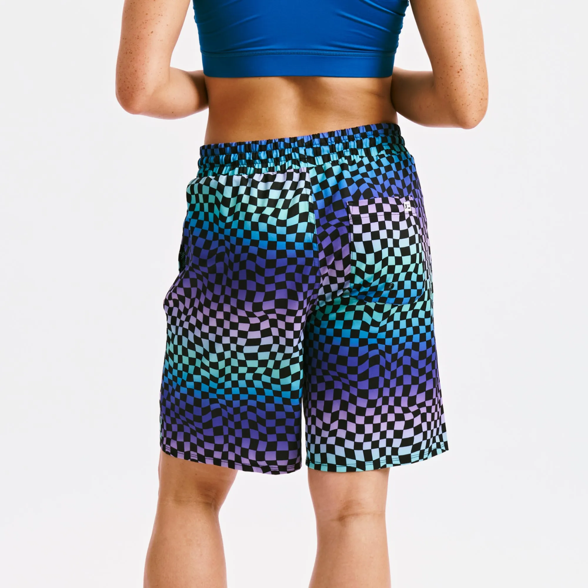 Swim 9" Lined Board Shorts - Checker Chaos