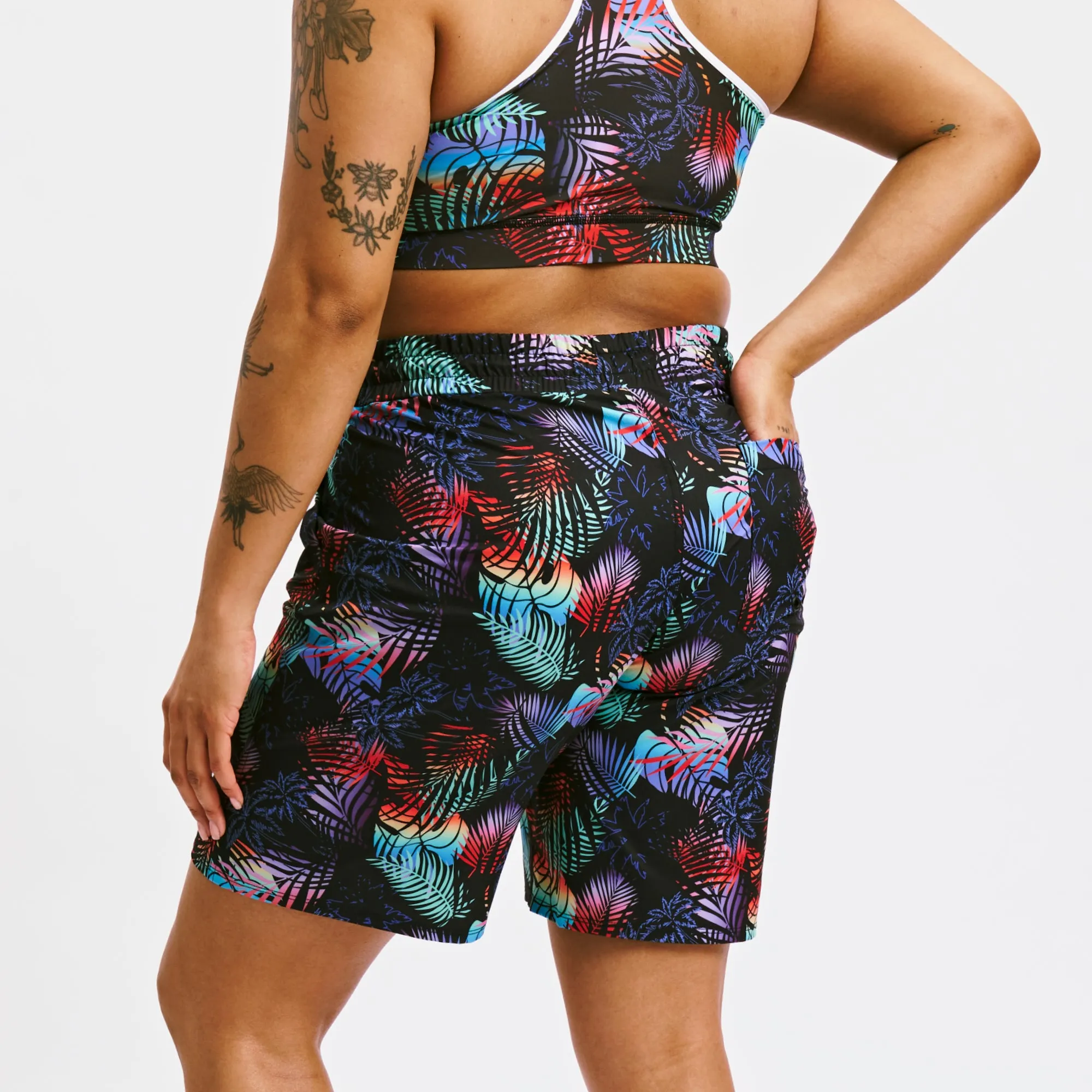 Swim 9" Lined Board Shorts - Palm Dreams