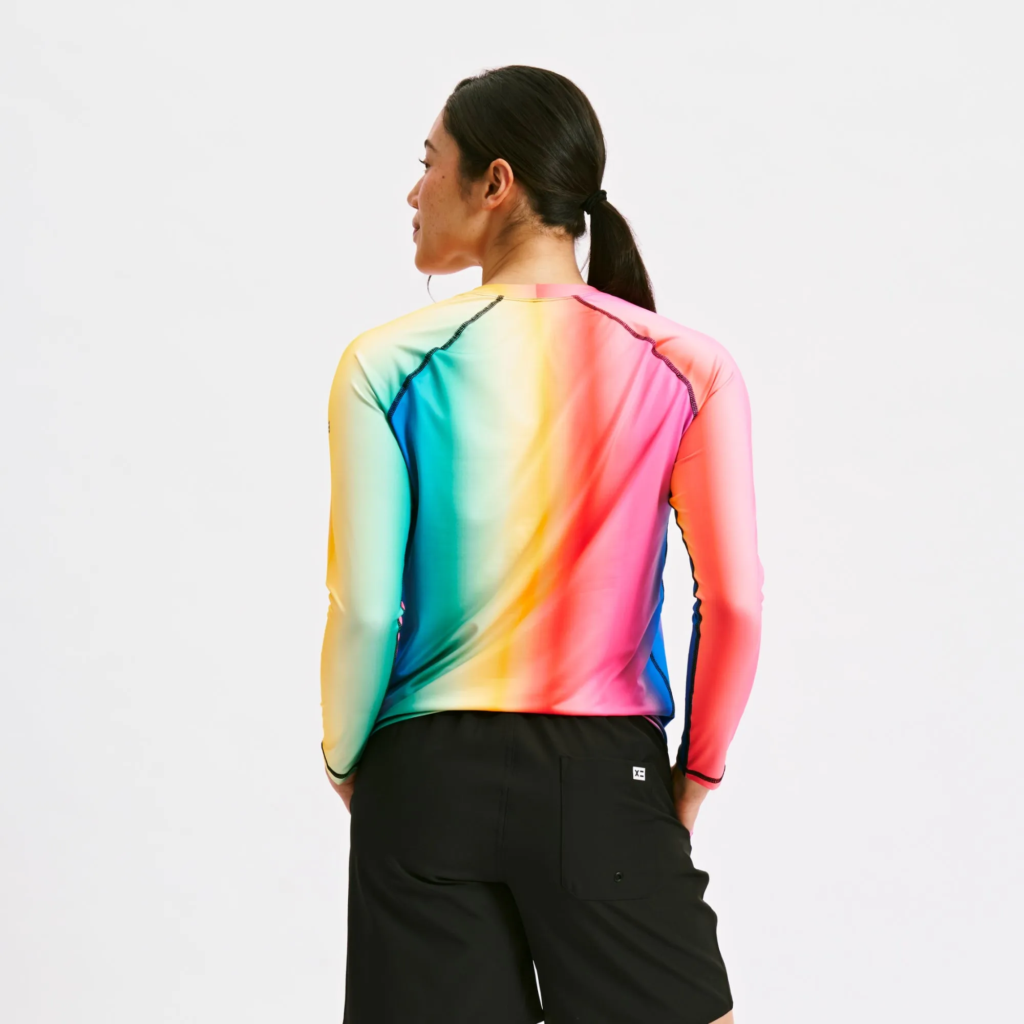 Swim Long Sleeve Sun Guard - Melting Rainbow
