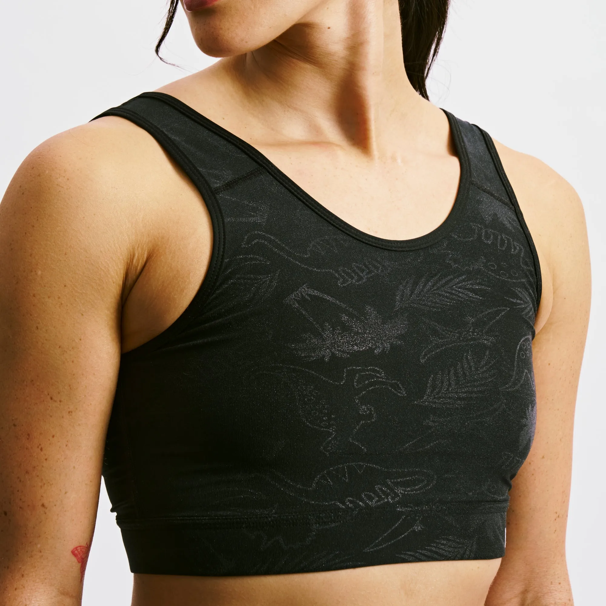 Swim Sport Compression Top - Dinosaur Magic