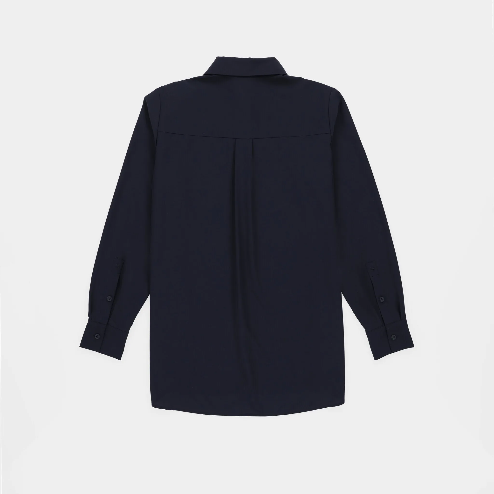 Tech Slk Long Sleeve Button Top