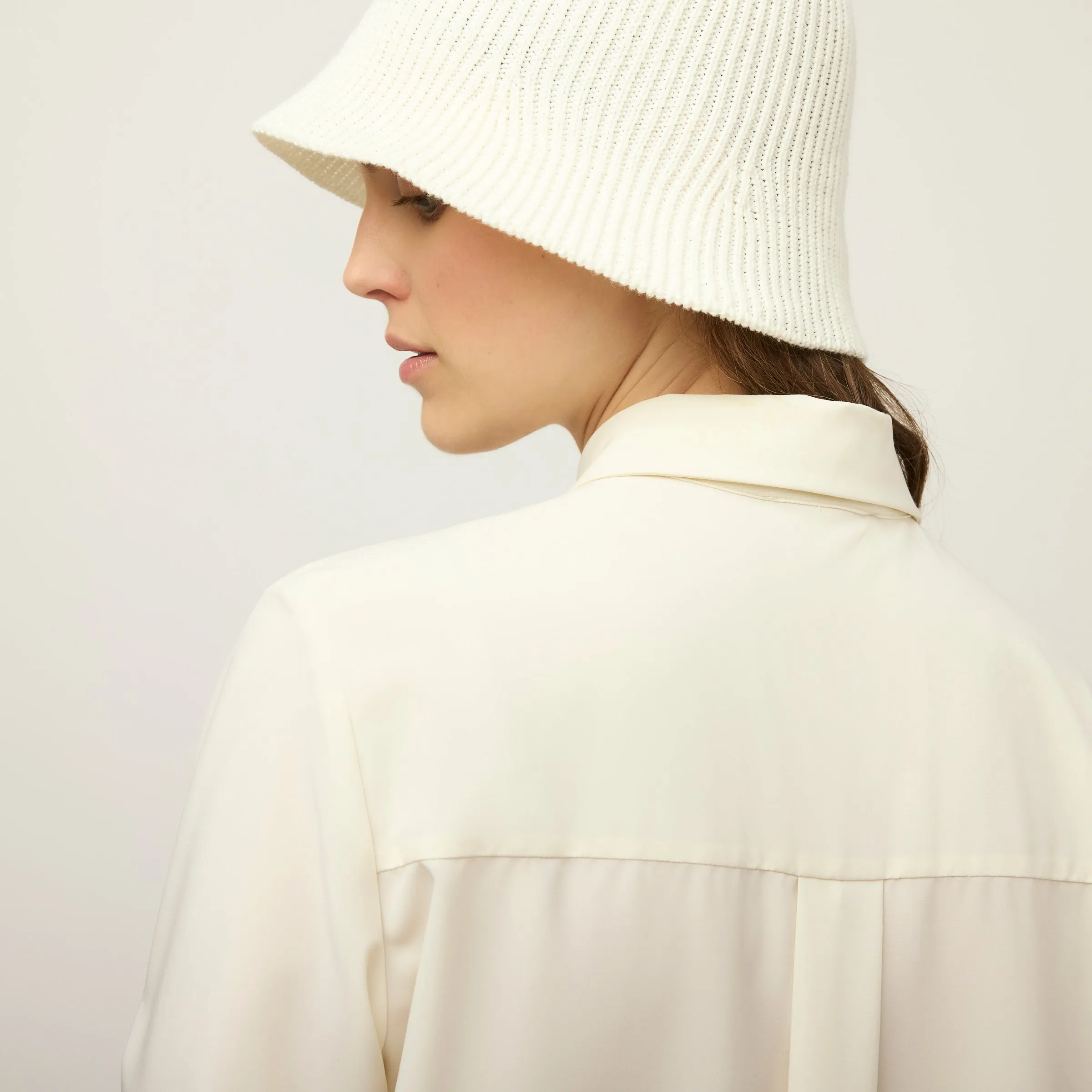 Tech Slk Long Sleeve Button Top