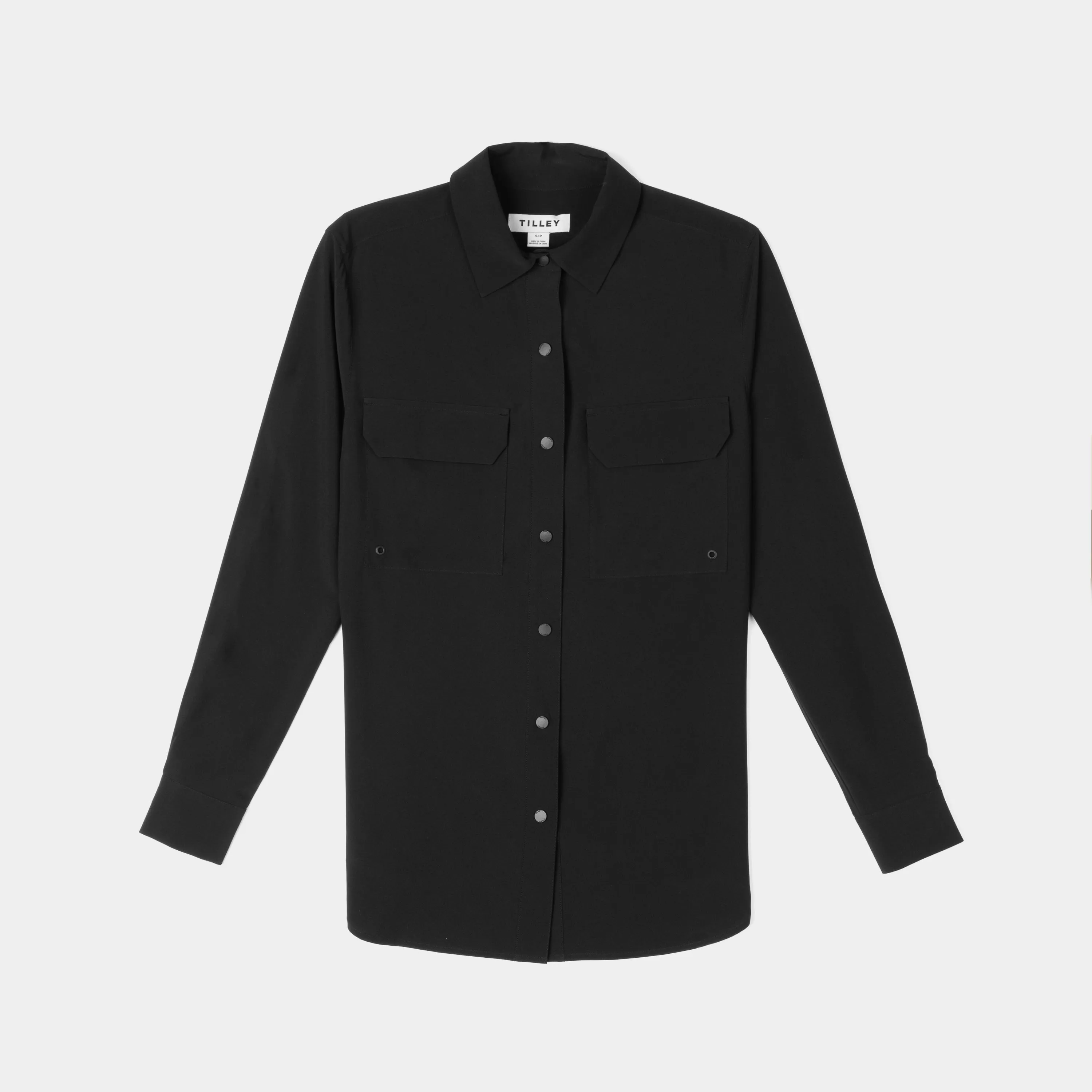 Tech Slk Long Sleeve Pocket Button Down