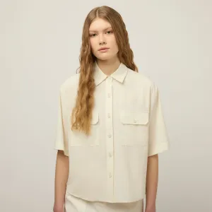 Tech Slk Oversized Short Sleeve Shirt