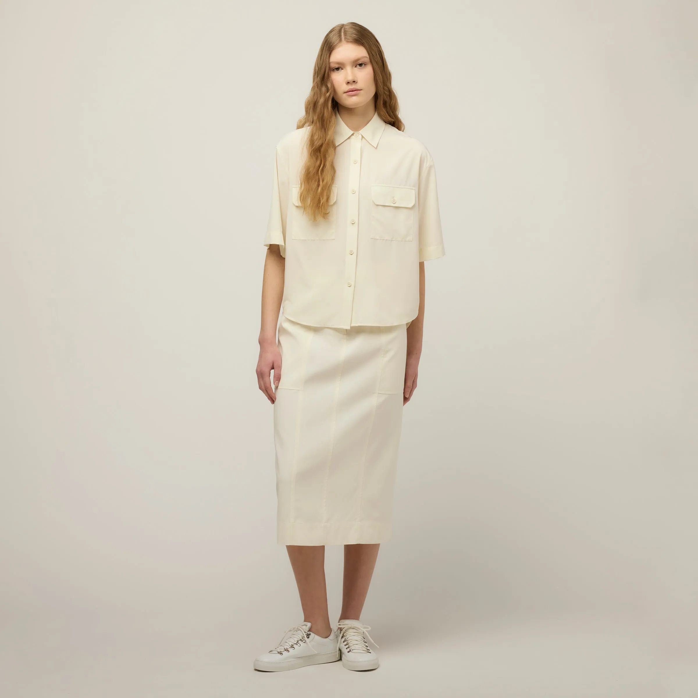 Tech Slk Oversized Short Sleeve Shirt