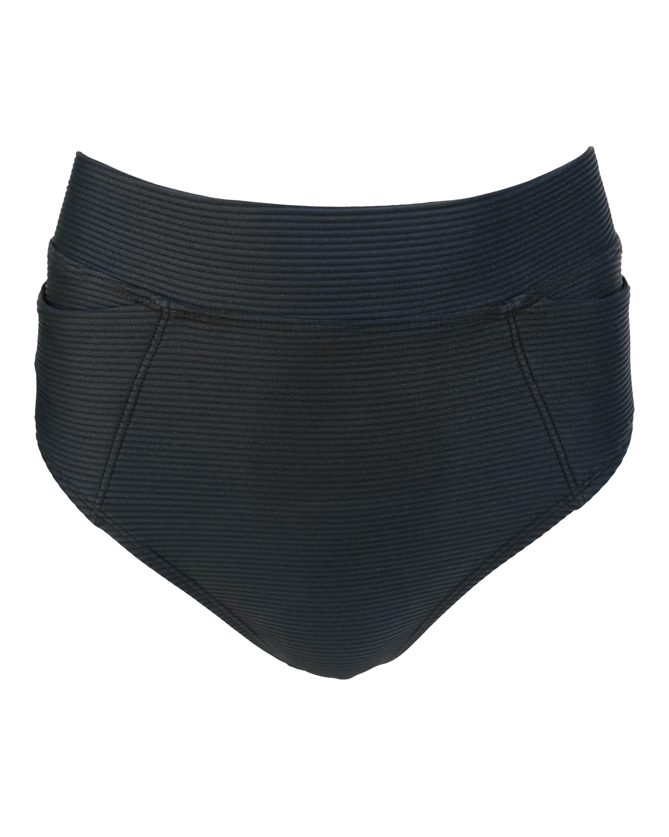 Textured Black Pocket Bottom
