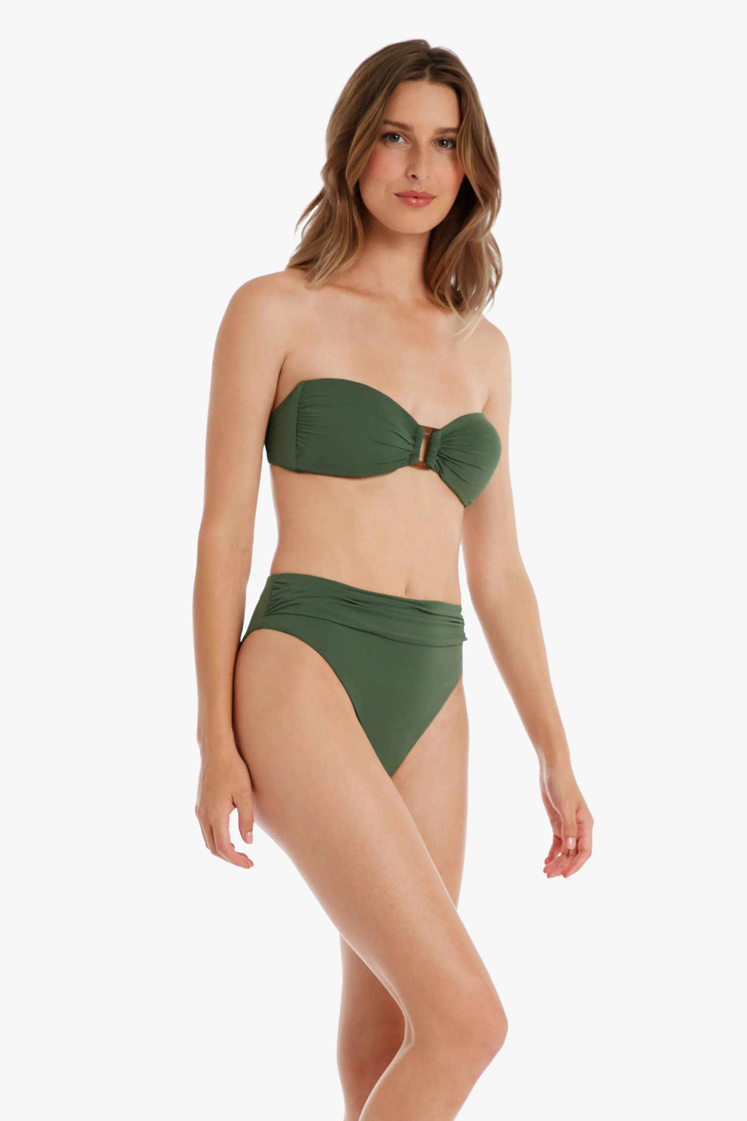 Tortoise Bandeau Bra  |  Textured Fatigue