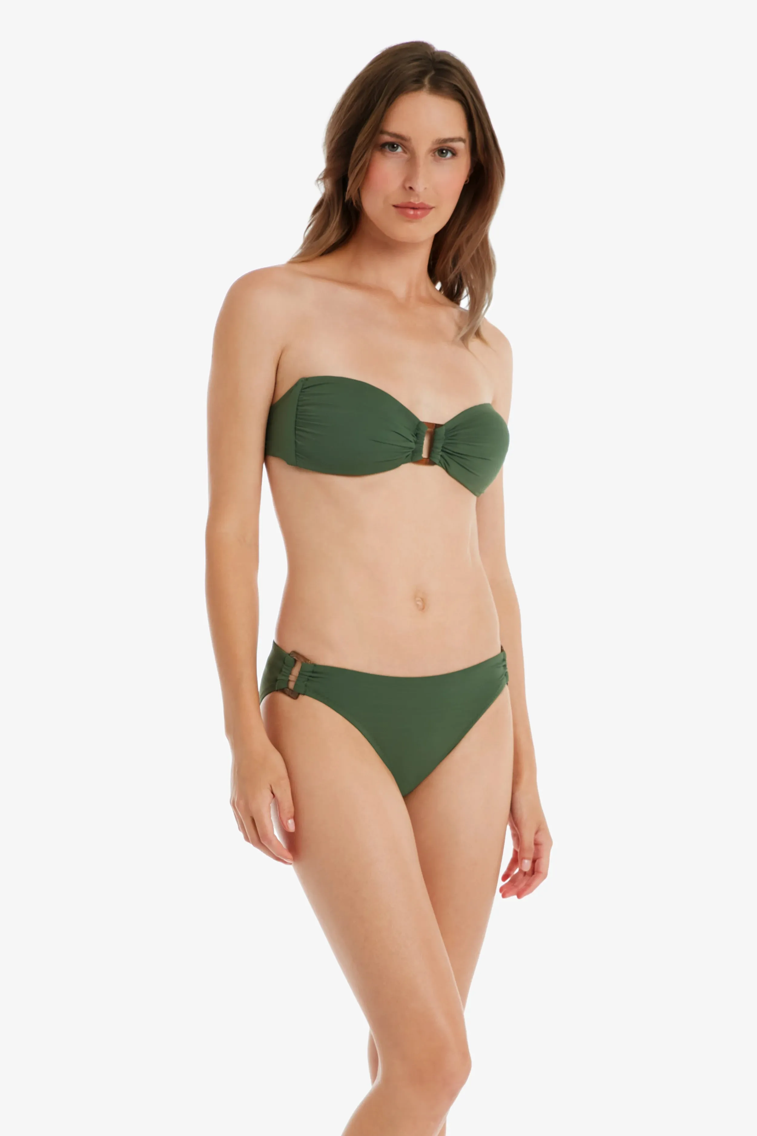 Tortoise Bandeau Bra  |  Textured Fatigue