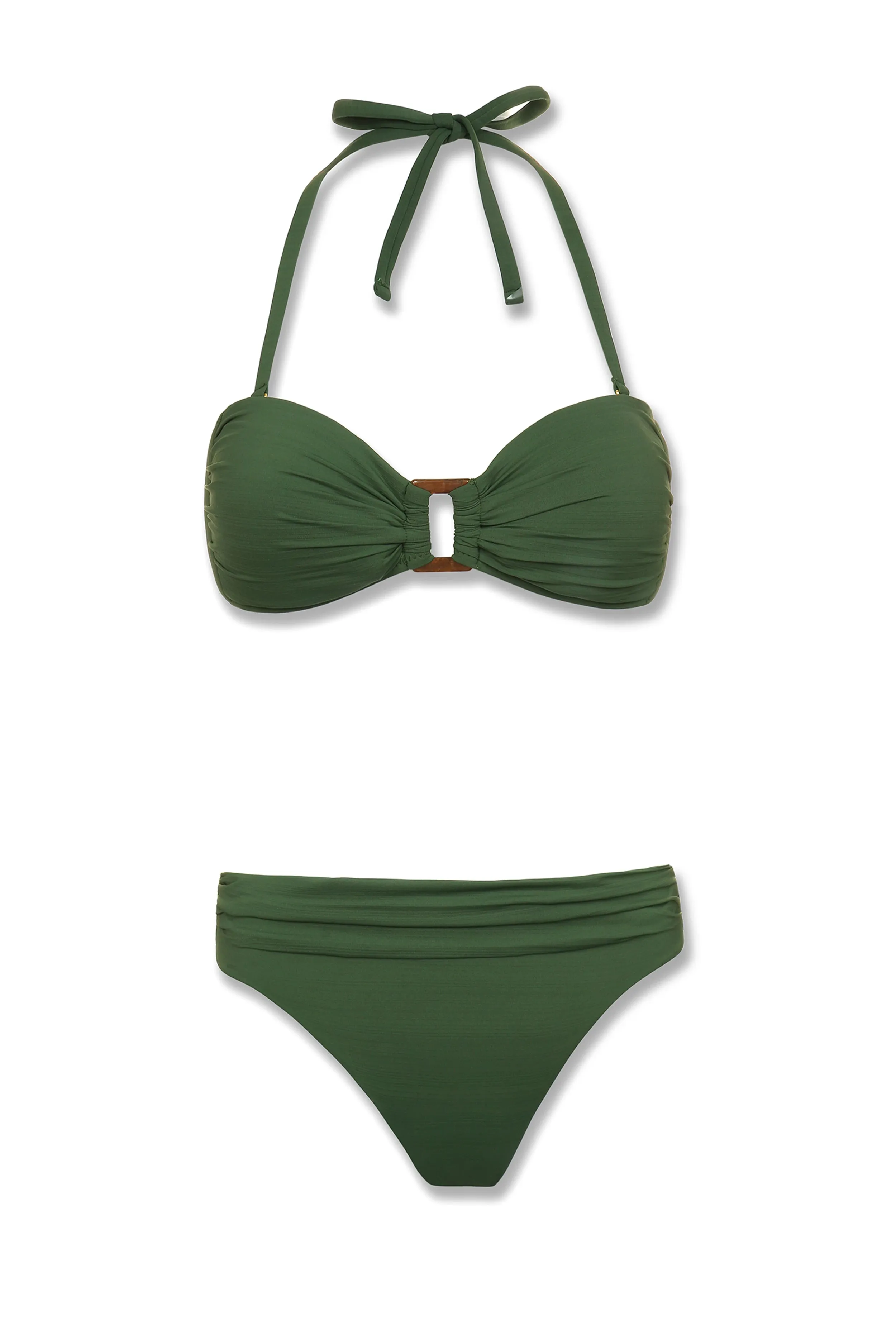 Tortoise Bandeau Bra  |  Textured Fatigue
