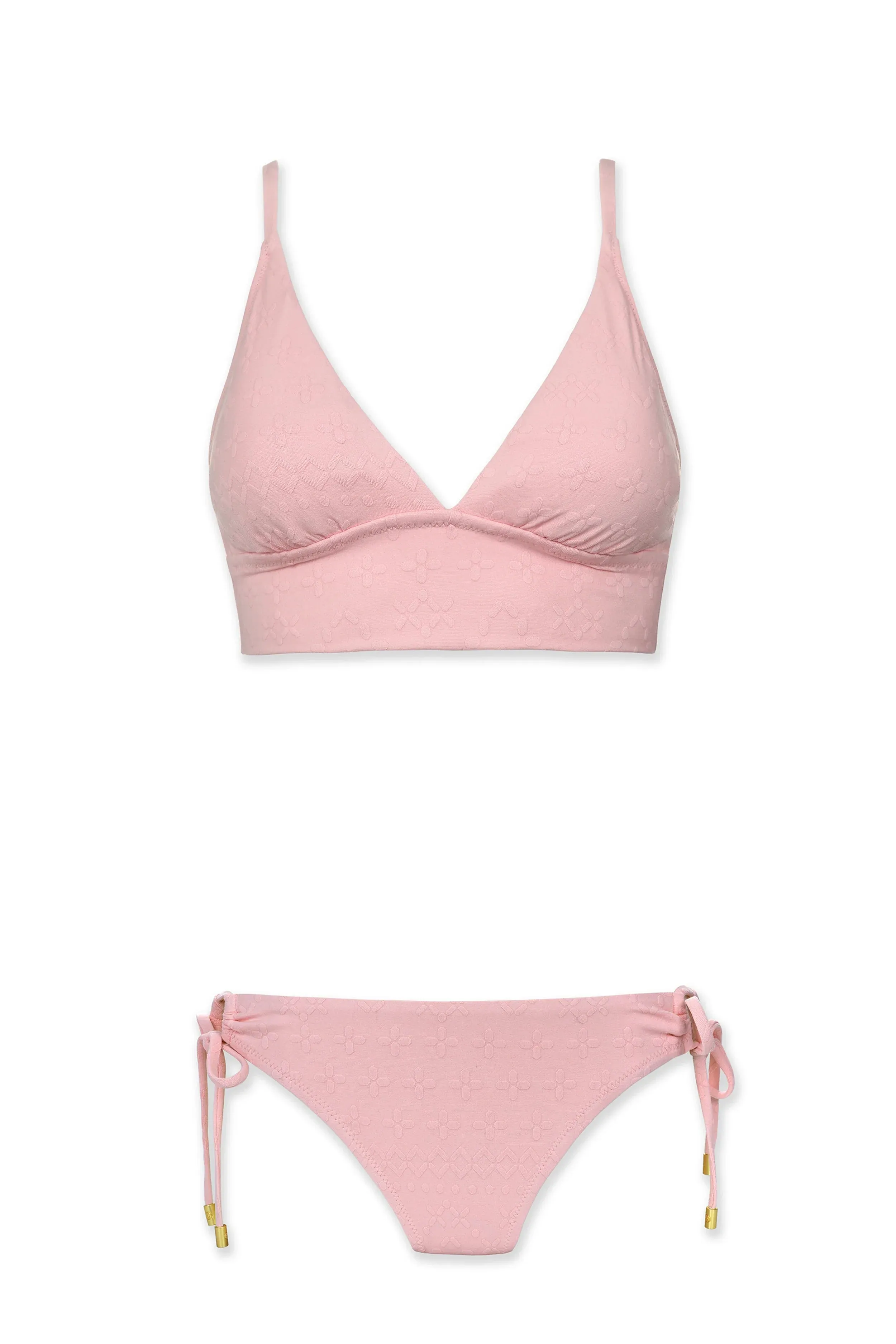 Tunnel Side Hipster  |  Jacquard Textured Shell Pink