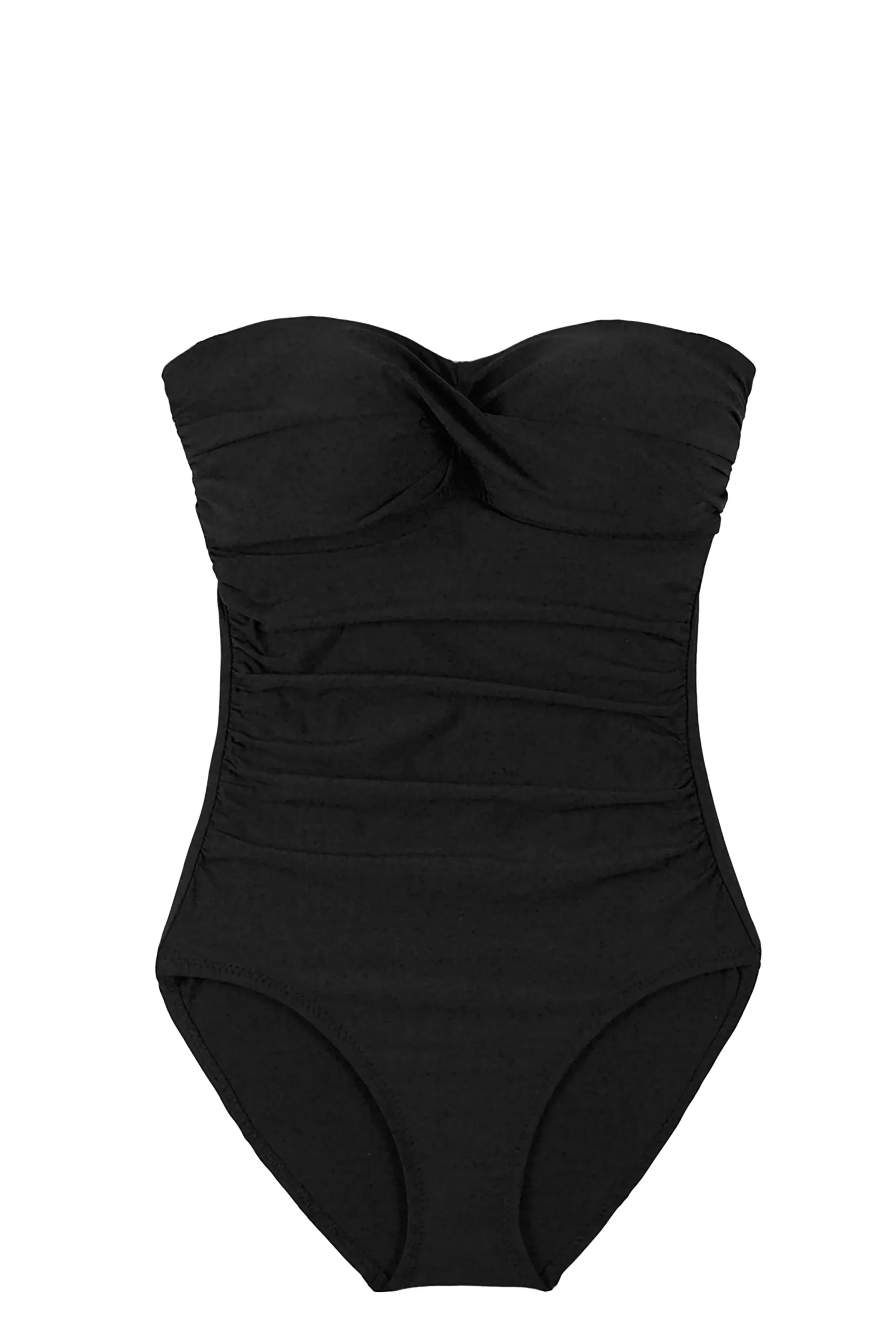 Twist Bandeau One-Piece  |  Black