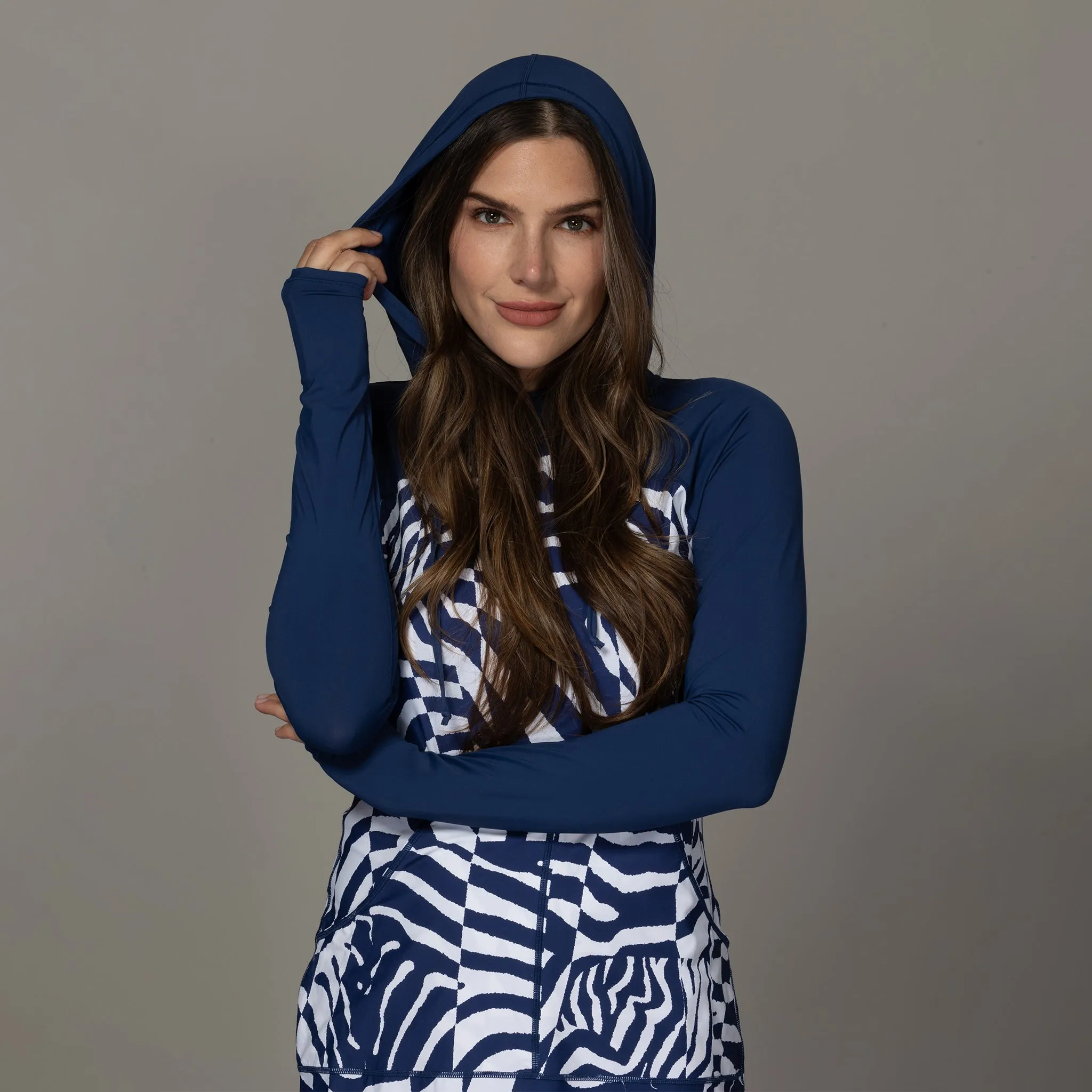 WILD CURVES HOODIE DRESS