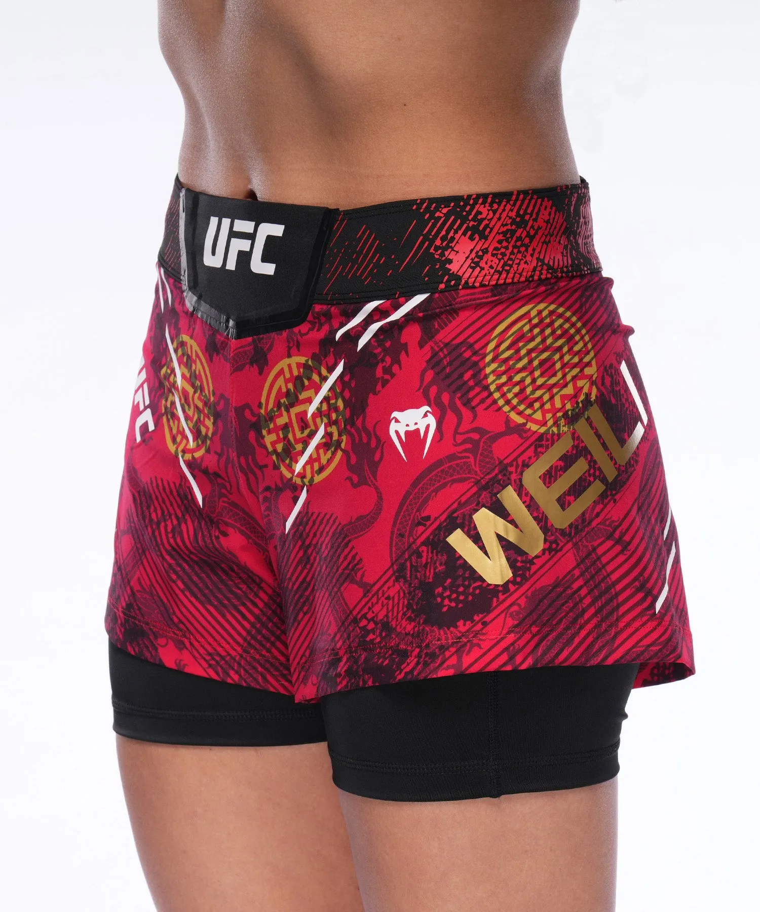 Women's UFC Unrivaled by Venum Red Zhang Weili Fight Short