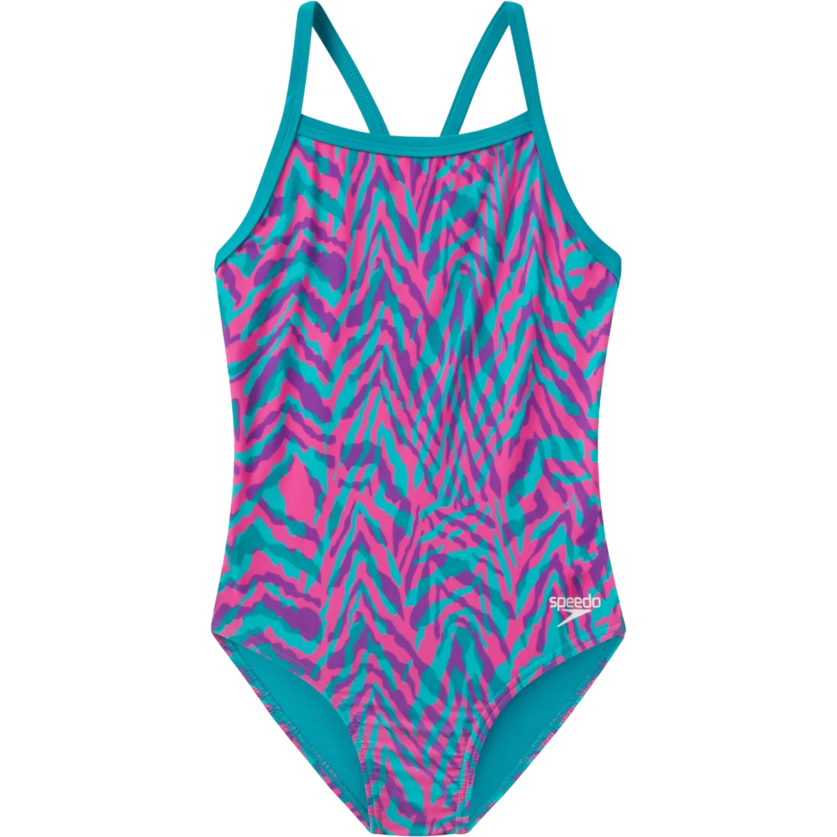 Youth Mini Vibe Printed Propel Back One Piece