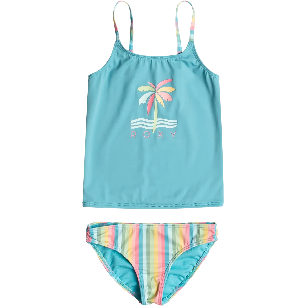 Youth Rainbow Stripe Tankini Set